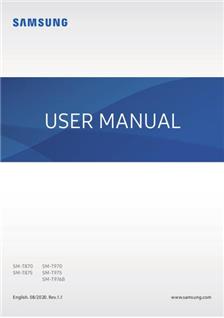 Samsung Galaxy Tab S7 manual. Tablet Instructions.